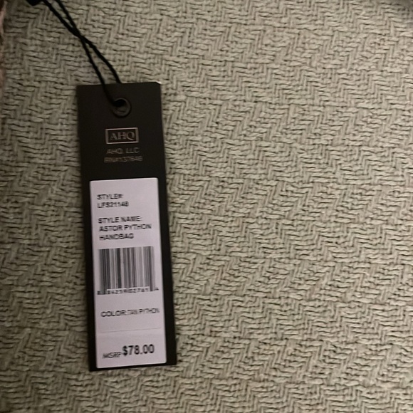 London Fog CollectionAstor Python Handbag NWT - Picture 6 of 6